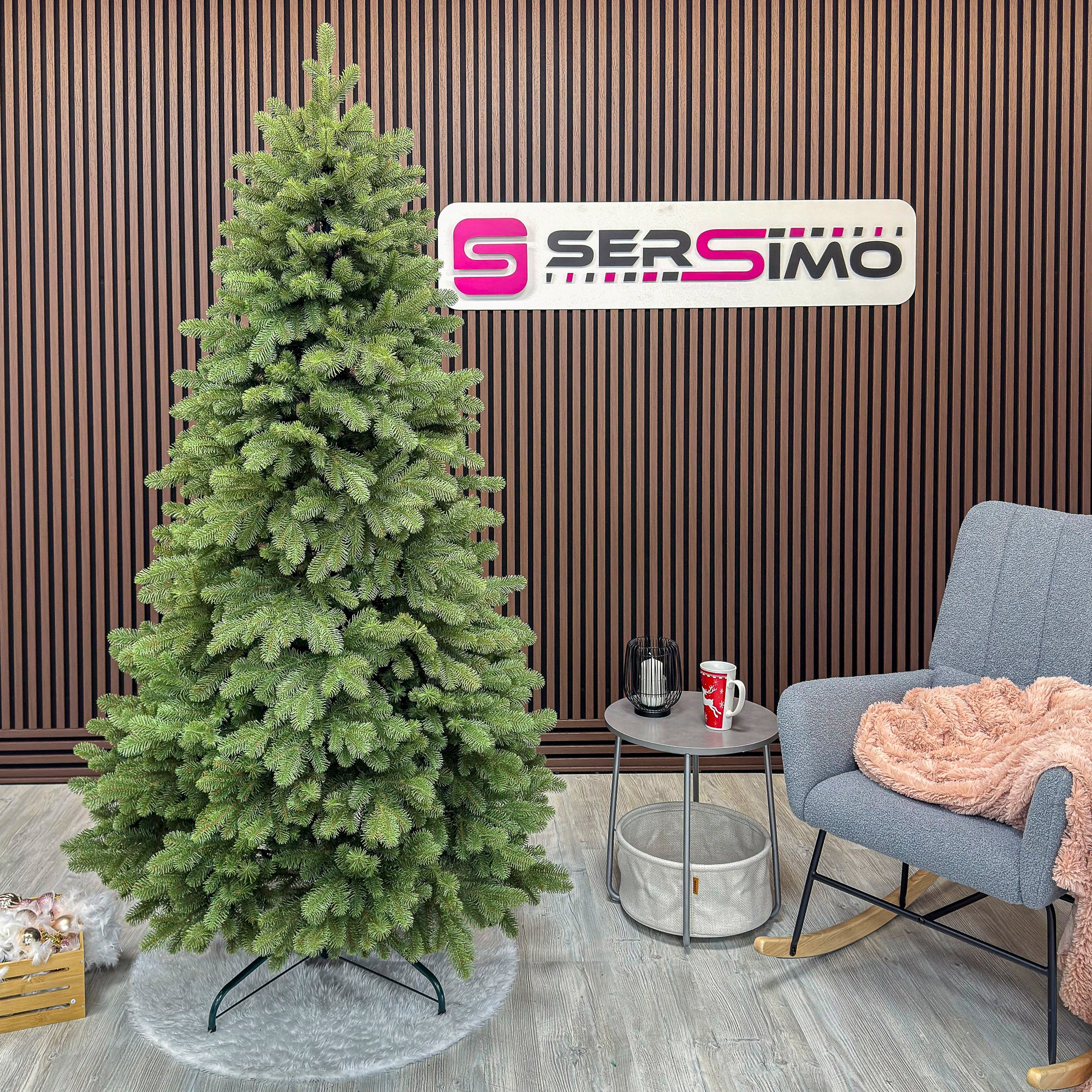 Brad artificial Sersimo, Silvee Elite, verde, integral 3D, 220 cm