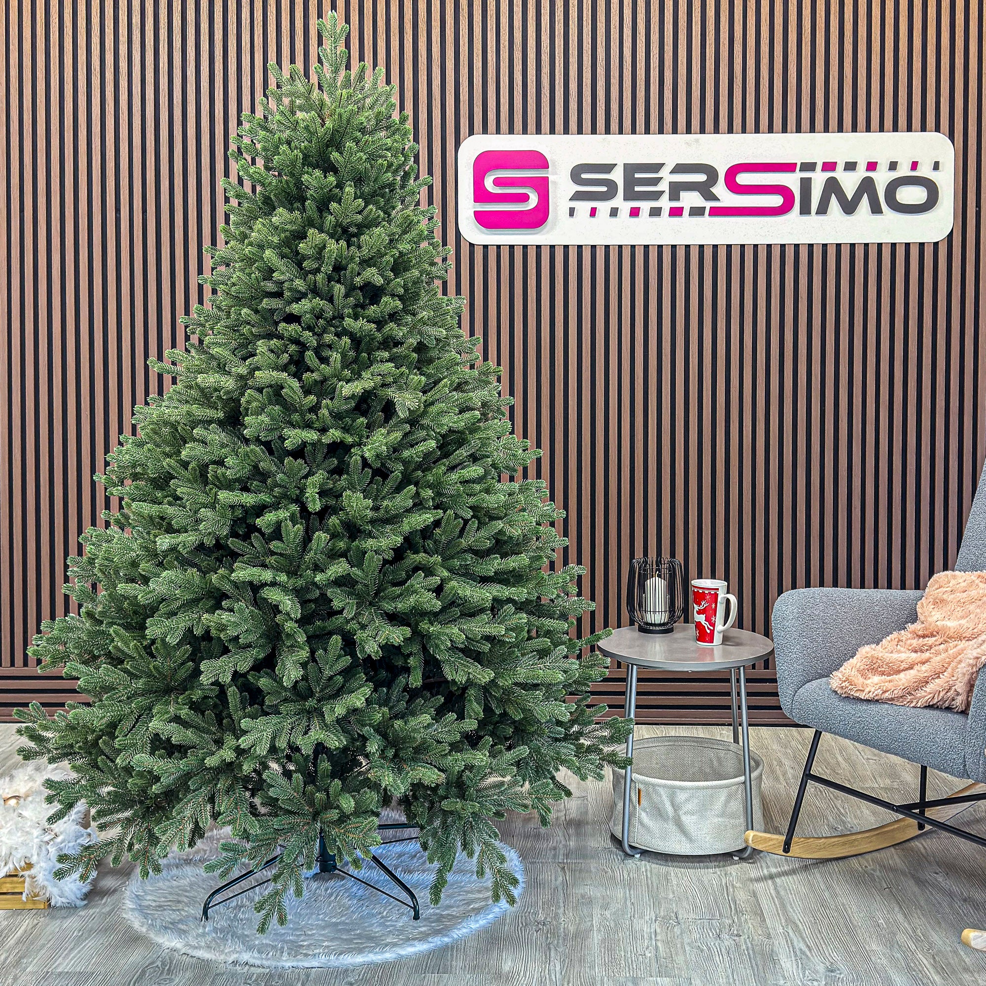 Brad artificial Sersimo, Sionne Elite, verde, integral 3D, 200 cm