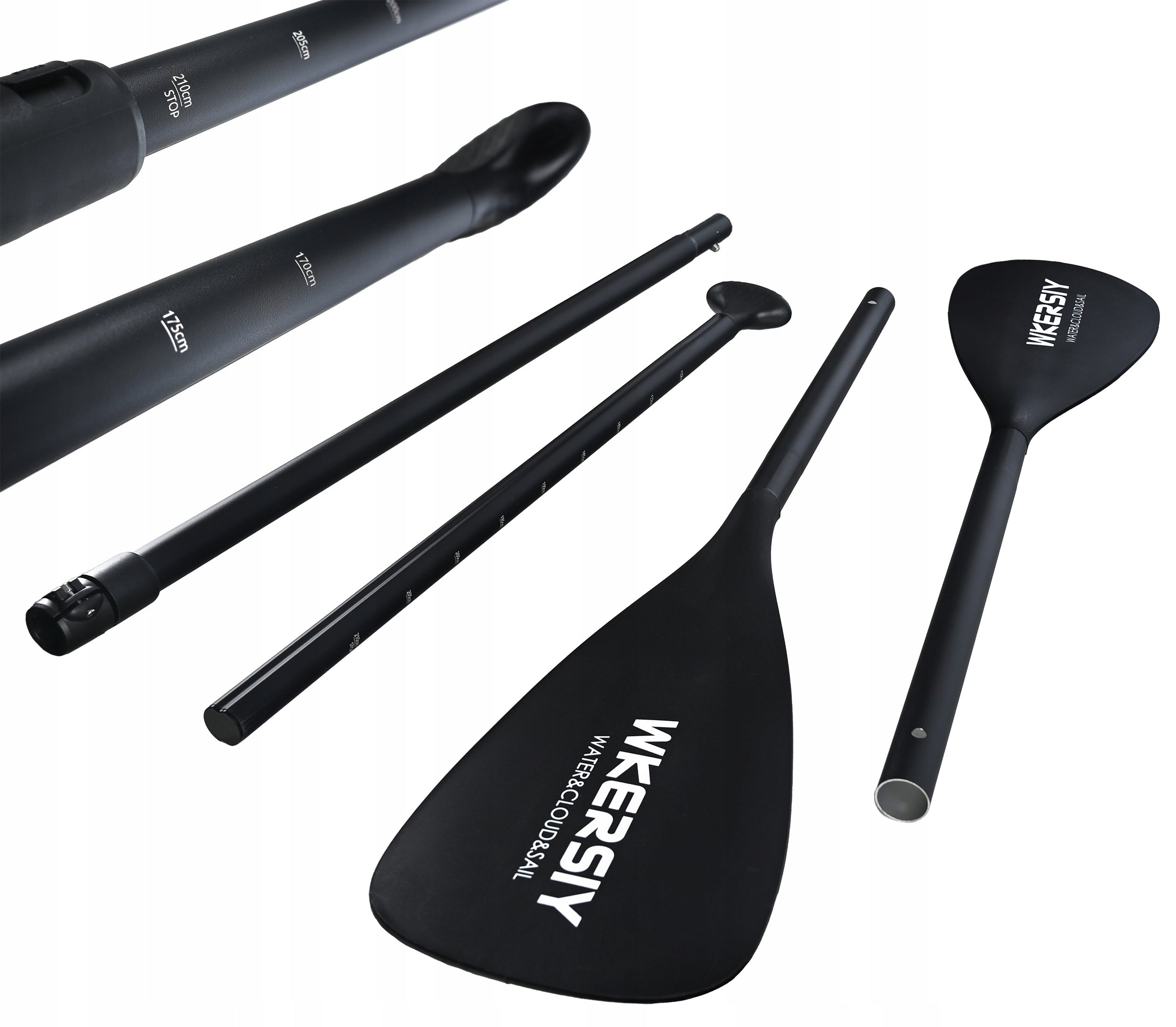 Vasla pliabila 2 in 1 SUP/Kayak, 170-215 cm – usoara, 4 segmente, aluminiu si fibra de sticla