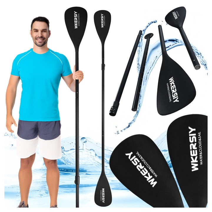 Vasla pliabila 2 in 1 SUP/Kayak, 170-215 cm – usoara, 4 segmente, aluminiu si fibra de sticla