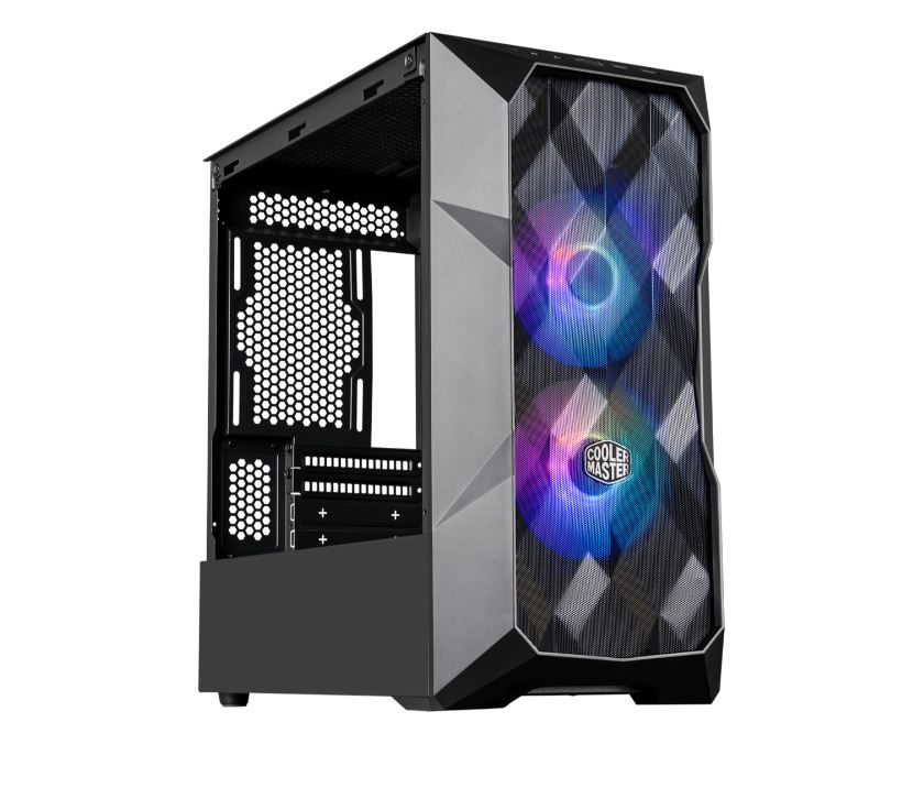CARCASE Cooler Master TD300 Mesh, M-ATX,U3*2,ARGB Hub*1,Front PWM ARGB fan*2,Grey TG, "TD300-KGNN-S00"