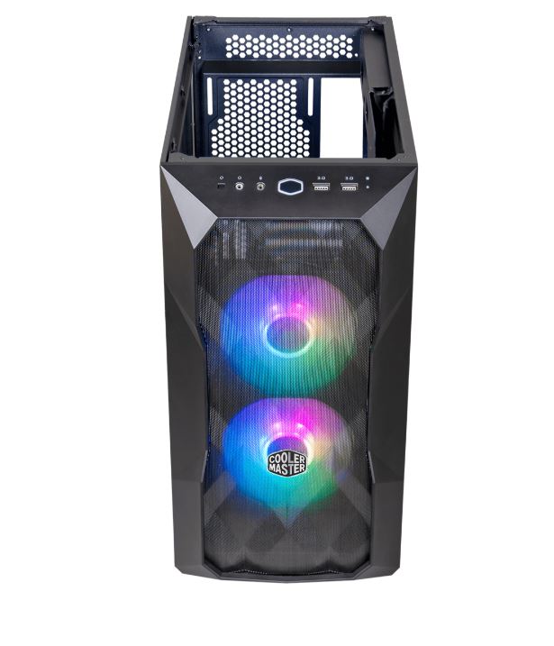 CARCASE Cooler Master TD300 Mesh, M-ATX,U3*2,ARGB Hub*1,Front PWM ARGB fan*2,Grey TG, "TD300-KGNN-S00"