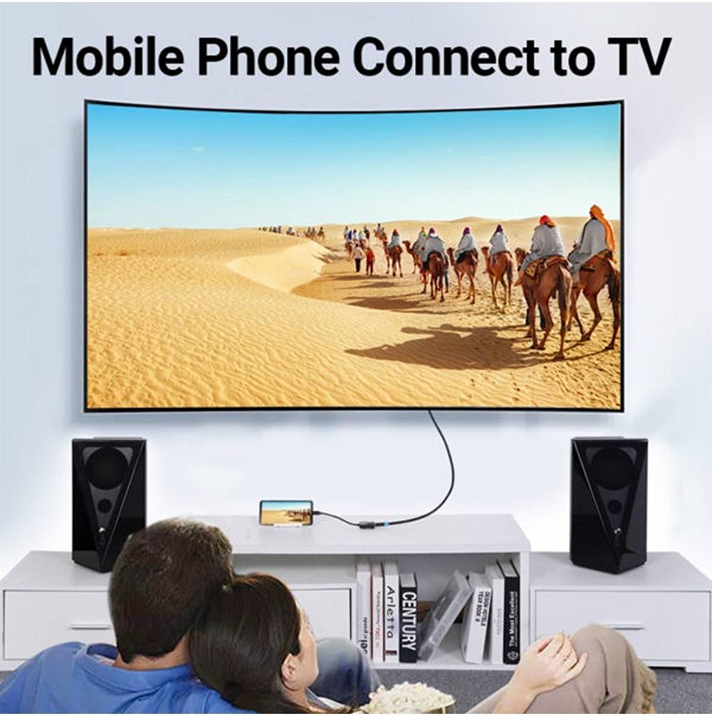 Adaptor video Vention, USB Type-C(T) la HDMI(M), 0.15m, rezolutie maxima 4K la 30Hz, conectori auriti, invelis PVC si ABS, negru, "TDCBB" - 6922794746121