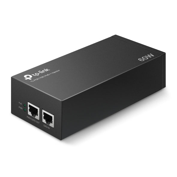 INJECTOR PoE++ TP-LINK 2 porturi Gigabit, compatibil IEEE 802.3af/at 60W maxim 100M, carcasa plastic, "PoE170S"