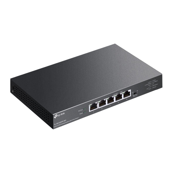 Switch TP-Link, 5-Port 2.5G Desktop Switch with 4-Port PoE++, IEEE 802.3af/at/bt, metalic "TL-SG105PP-M2"