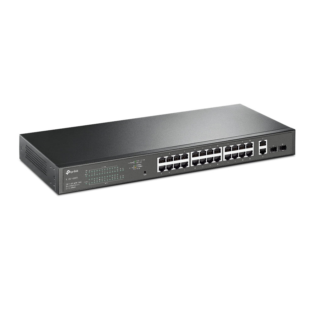SWITCH POE TP-LINK 28 porturi Gigabit Easy Smart, 24 x POE+ 250W total power, 2 x SFP, carcasa metal "TL-SG1428PE"