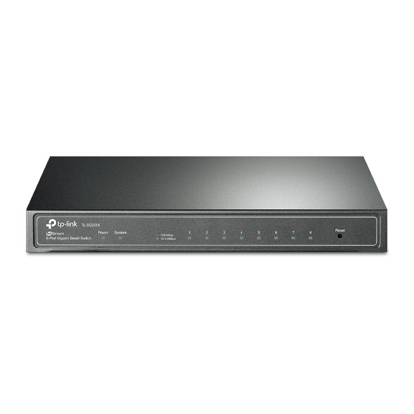 SWITCH TP-Link, 8-Porturi 10/100/1000Mbps Gigabit Smart Switch, metalic "SG2008"