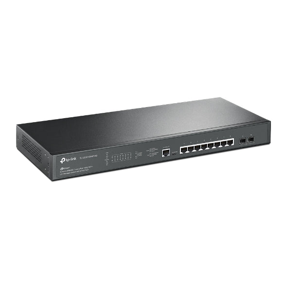 Switch TP-Link cu management L2+, 8 Porturi 2.5GBASE-T si 2-Port 10GE SFP+ L2+ Managed Switch with 8-Port PoE+ "TL-SG3210XHP-M2"
