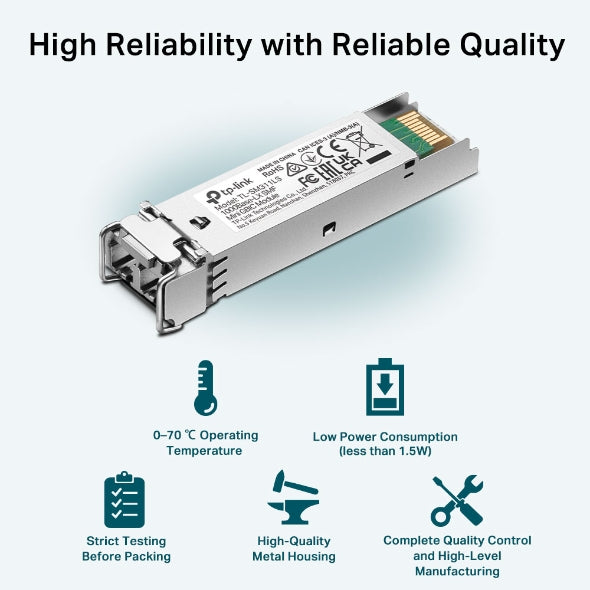 MODUL SFP TP-LINK " TL-SM311LS " MiniGBIC, Single-mode, conector LC, pana la 10km distanta "SM311LS"