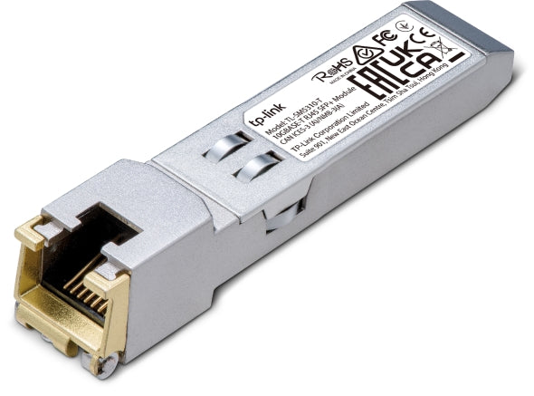 Modul SFP+ TP-Link 10G BASE-T RJ45 SFP+, 10GBASE-T: UTP cat.6a or above (max. 30m), 