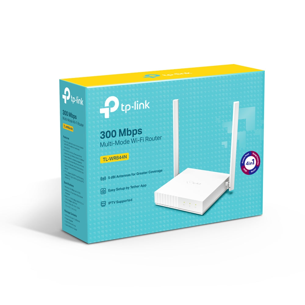 ROUTER TP-LINK wireless 300Mbps, 4 porturi 10/100Mbps, 2 antene externe "TL-WR844N"