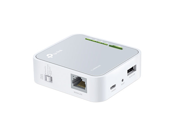 ROUTER WIRELESS PORTABIL, 3G/4G prin modem USB (nu este inclus), 1 port WAN/LAN, AC750, TP-LINK "TL-WR902AC" (include timbru verde 1 leu)