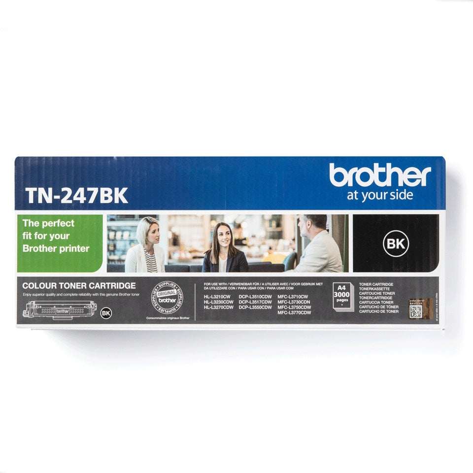 Toner Original Brother Black, TN247BK, pentru HL-L3210|L3270|DCP-L3510|L3550|MFC-L3730|L3770, 3K, , "TN247BK"