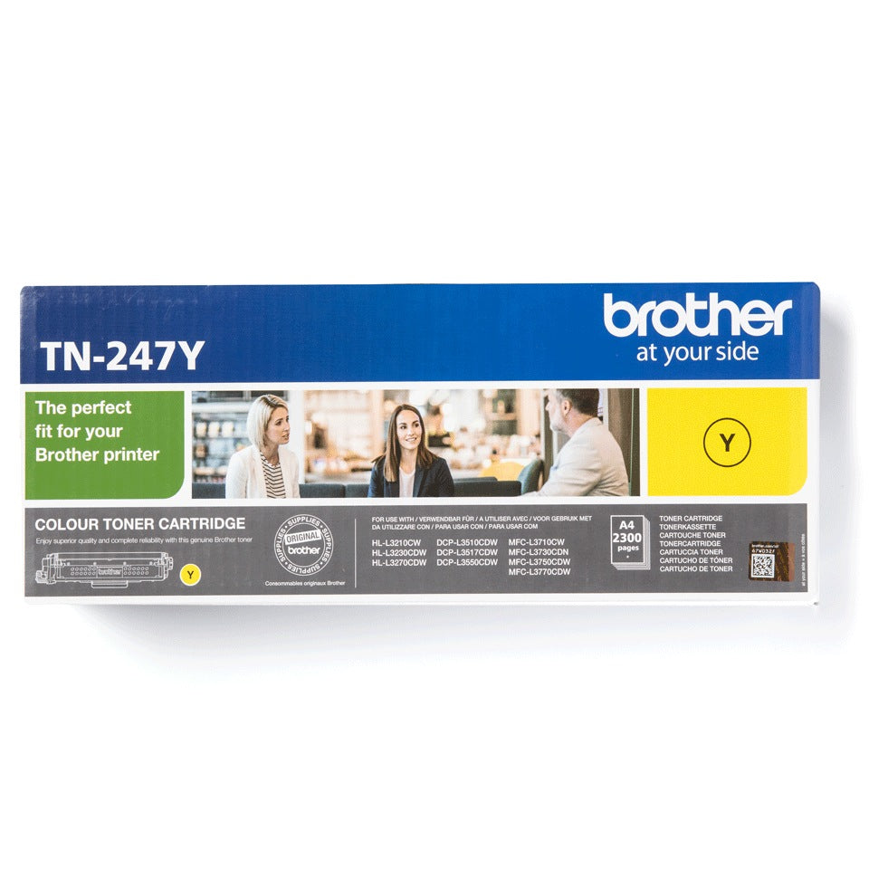 Toner Original Brother Yellow, TN247Y, pentru HL-L3210|L3270|DCP-L3510|L3550|MFC-L3730|L3770, 2.3K, , "TN247Y"