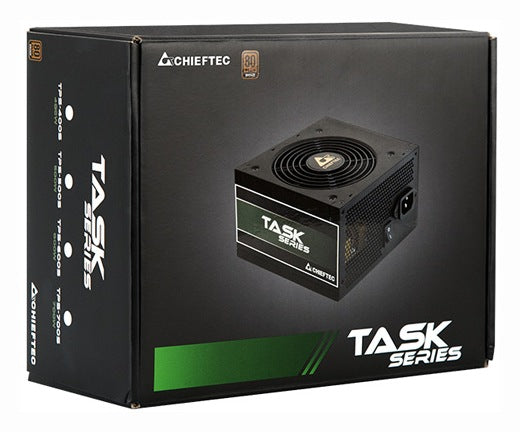 SURSA Chieftec Task 600 W, non-modulara, certificare 80 Plus Bronze, ventilator 120mm, PCI-E 6+2 pin x 2, SATA x 6, "TPS-600S"