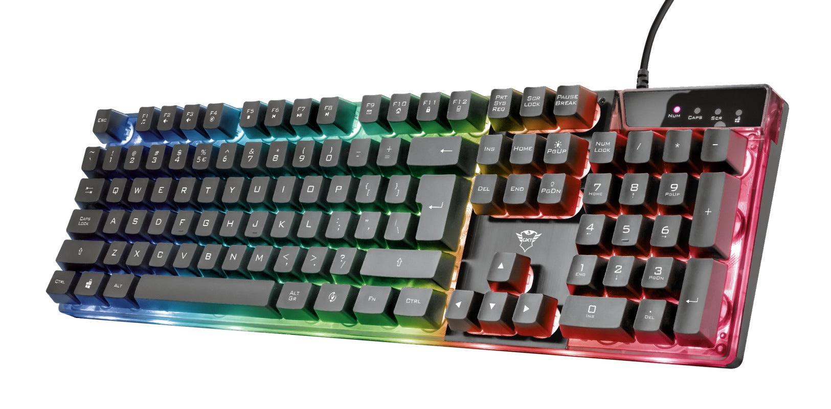 Kit TASTATURA si Mouse TRUST - gaming, "GXT 838 Azor", cu fir, 104 taste, format standard, switch , USB, negru, "TR-23289"