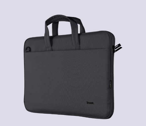 GEANTA TRUST, pt. notebook de max 16 inch, 1 compartiment, buzunar frontal, 410 x 290 x 40 mm, poliester, negru, "TR-24447"