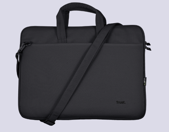 GEANTA TRUST, pt. notebook de max 16 inch, 1 compartiment, buzunar frontal, 410 x 290 x 40 mm, poliester, negru, "TR-24447"