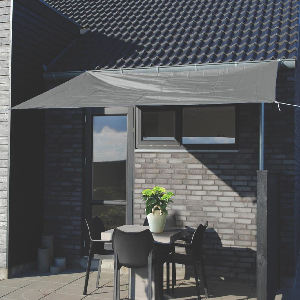 Copertina prelata de soare, dreptunghiulara, impermeabila, cu protectie UV, 300x250 cm, gri