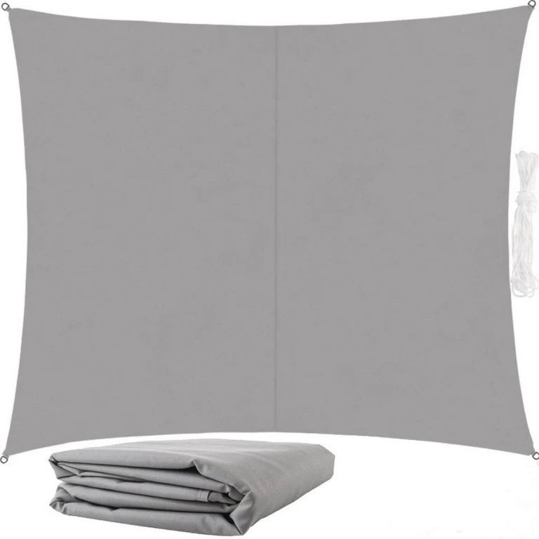 Copertina prelata de soare, dreptunghiulara, impermeabila, cu protectie UV, 300x250 cm, gri