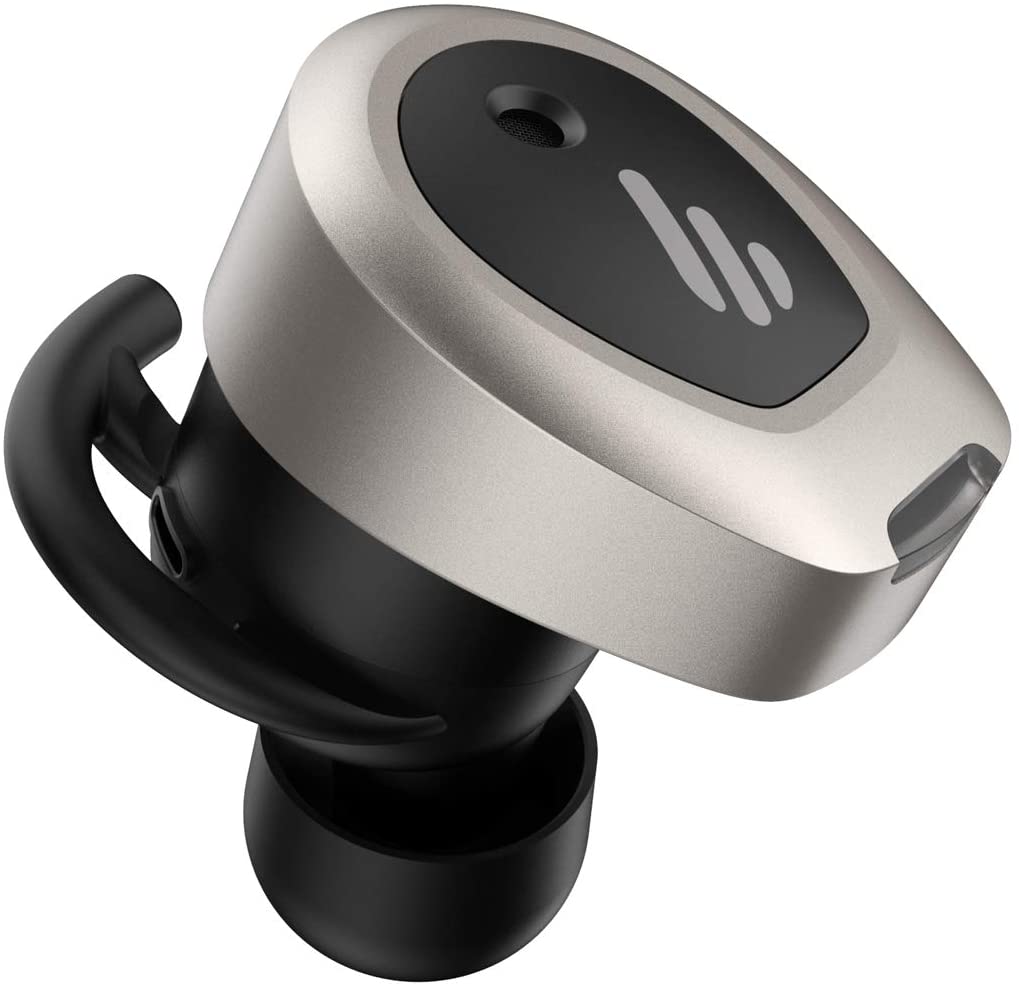 CASTI Edifier, wireless, intraauriculare - butoni, pt smartphone, microfon pe casca, conectare prin Bluetooth 5.0, gri, "TWSNB-MG", (timbru verde 0.18 lei)