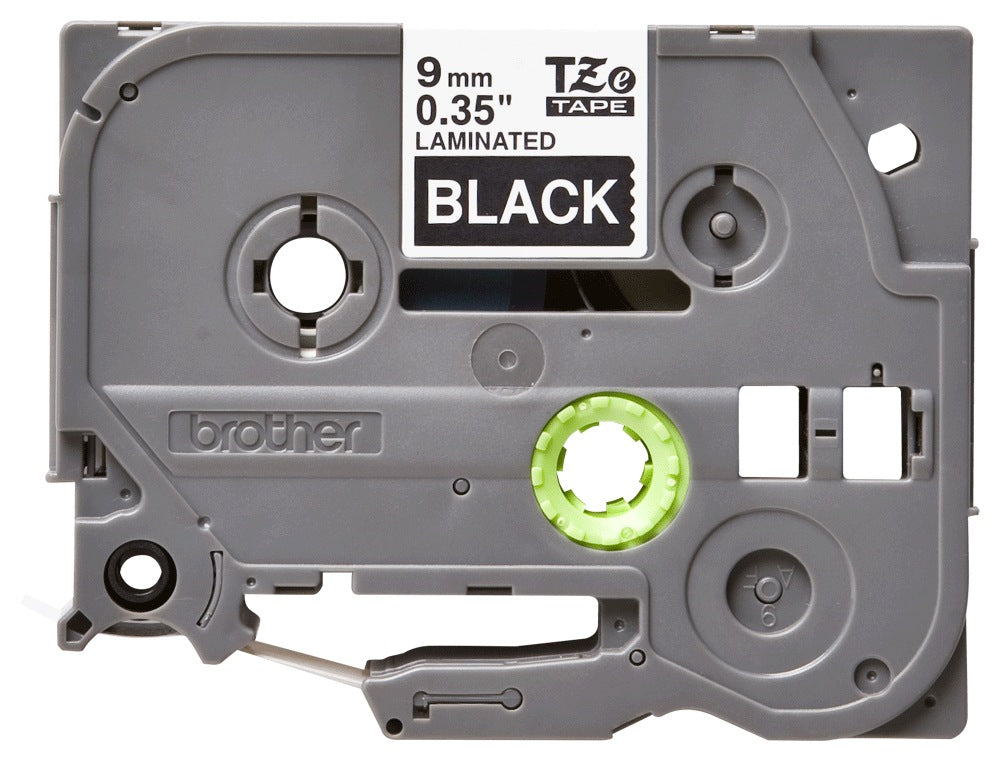 Banda Laminata Original BROTHER White on Black, TZE325, pentru H105WB|PT-E110VP|D400|D450|D600VP|E300VP|E550WVP|H110|H500|P700|P750W|D210, 9mm x 8m, incl.TV 0 RON, 