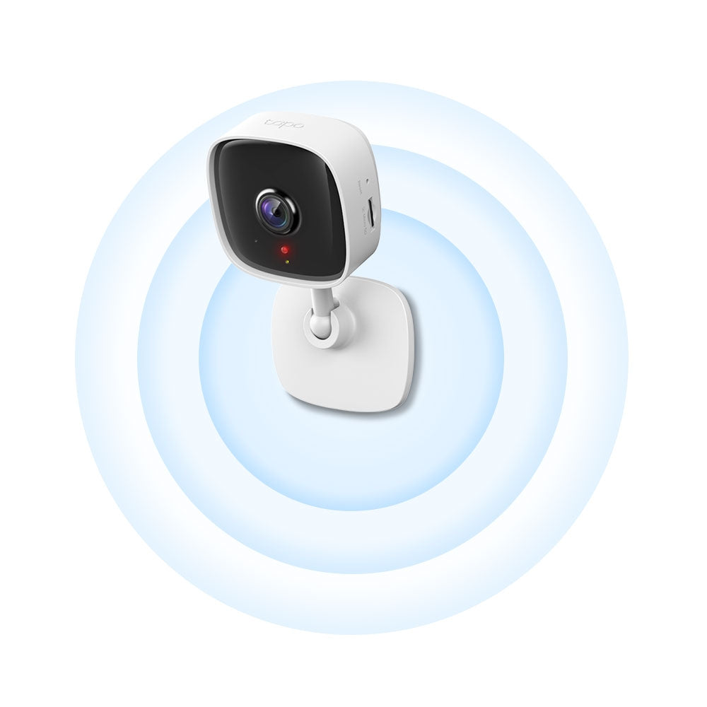 CAMERA IP TP-LINK, cube, pt. interior, dist. IR 10 m, tip lentila fixa 3.3 mm, 2 Mpx, wi-fi, microfon, carcasa plastic, slot SD card, "Tapo C100" - 452502