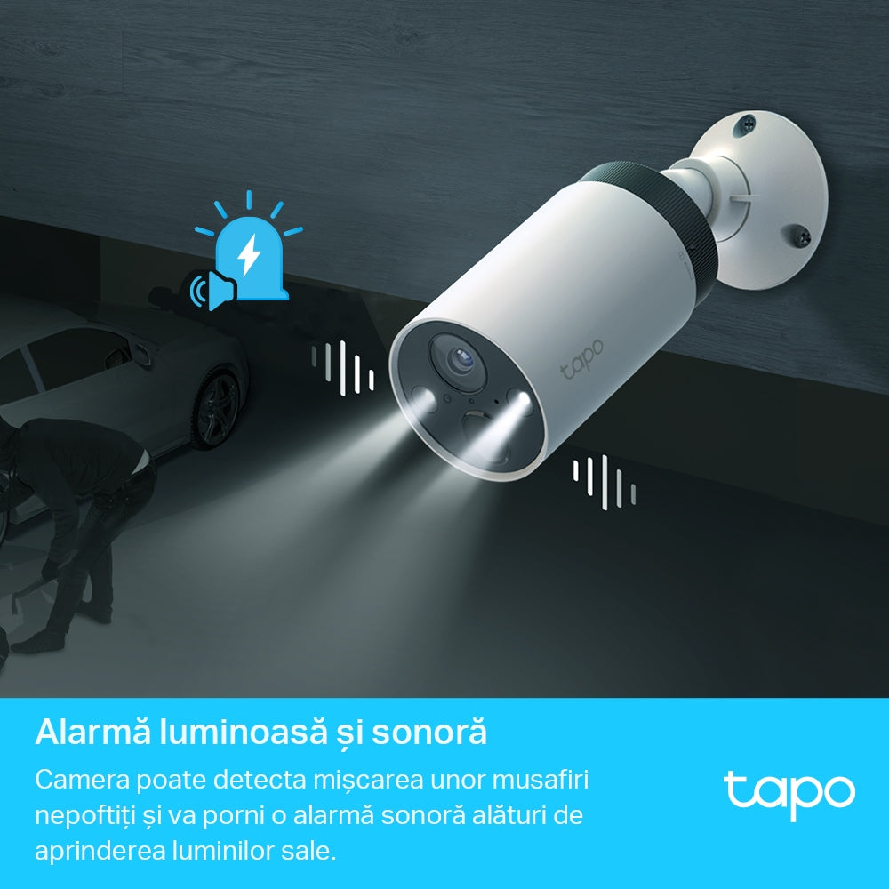 CAMERA IP Exterior TP-LINK, Set 2 buc + HUB, IP66, dist. IR 15 m, tip lentila fixa 3.15 mm, 3 Mpx rezolutie 2K, RJ-45 + wireless, mic, plastic, slot SD card, "Tapo C420S2"