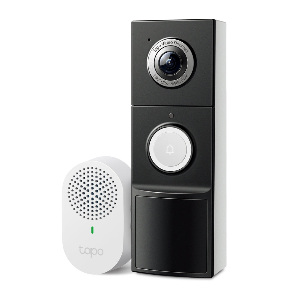 SONERIE VIDEO Smart TP-LINK, rezolutie 2K, 5 Mpix, night vision color, alarma antifurt, IP66, acumulator 10000mAh "Tapo D235"