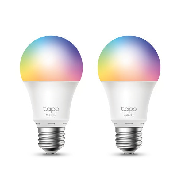 BEC LED wireless TP-LINK, 800lm, 8.7W, E27, intens reglabila, ctr prin smartph.cu apl.Tapo, ajustare auto a luminii in fct. de mom zilei- diferite culori "Tapo L530E(2-pack)"