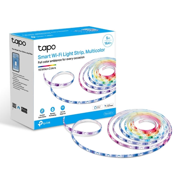 BANDA LED TP-Link RGBIC, Wi-Fi 2.4 Ghz incorporat, consum 20.5W, banda 5m, control prin aplicatia Tapo, comenzi vocale "Tapo L920-5"