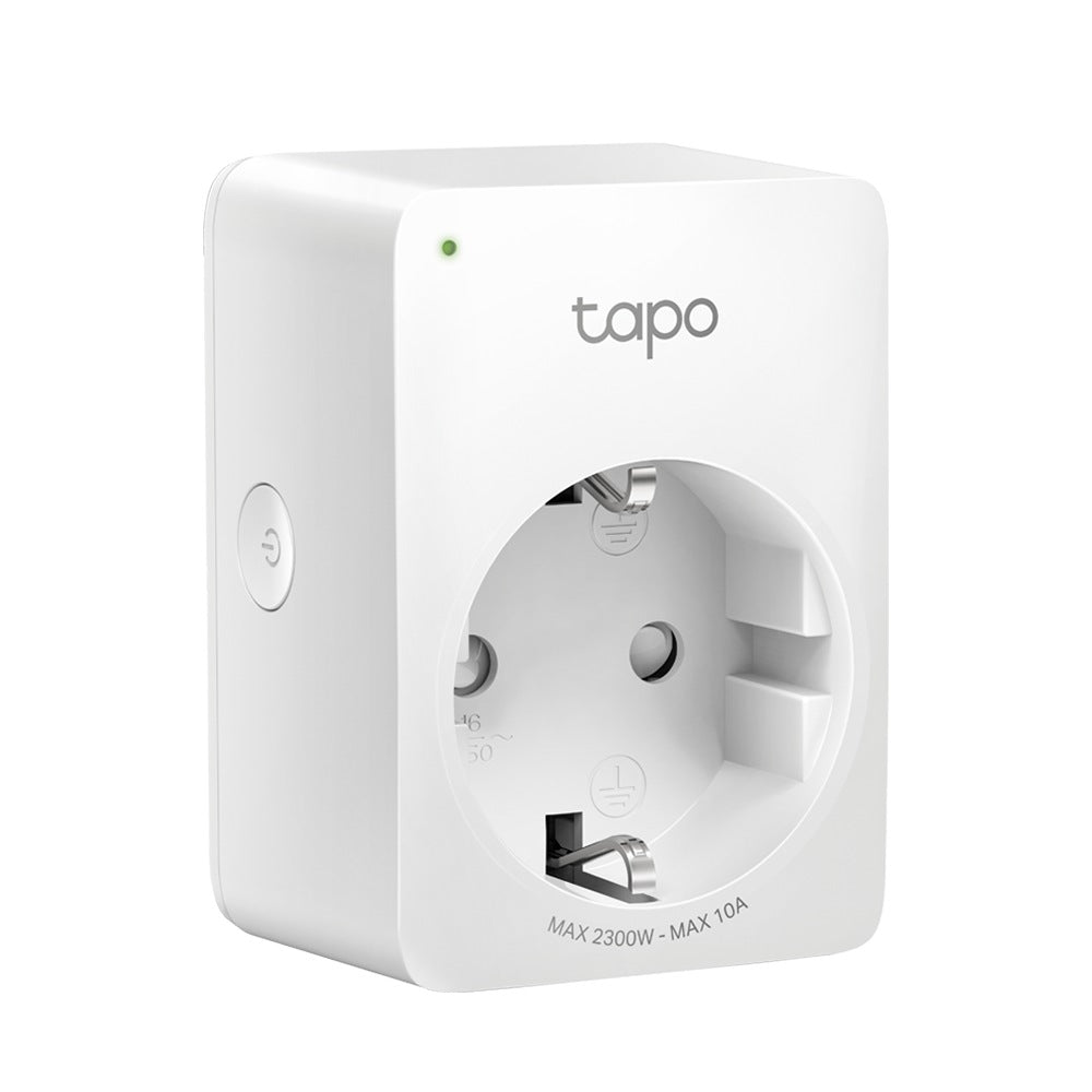 PRIZA inteligenta TP-LINK, Schuko x 1, conectare prin Schuko (T), 10 A, programare prin smartphone, Bluetooth, WiFi, alb "Tapo P100(1-pack)"