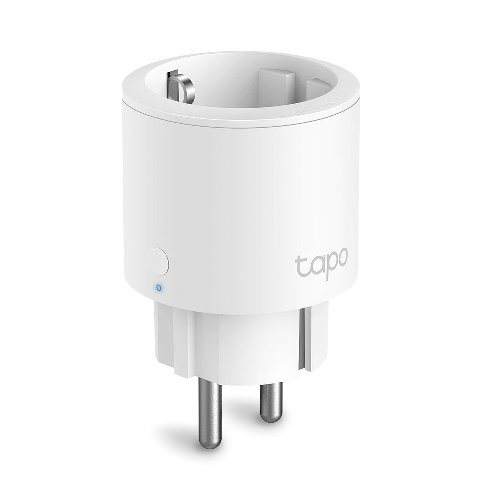 PRIZA inteligenta TP-LINK design compact, Schuko x 1, cu monitorizarea energiei, conectare prin Schuko (T), 16 A, programare prin smartph, BT, WiFi, alb "Tapo P115(1-pack)"