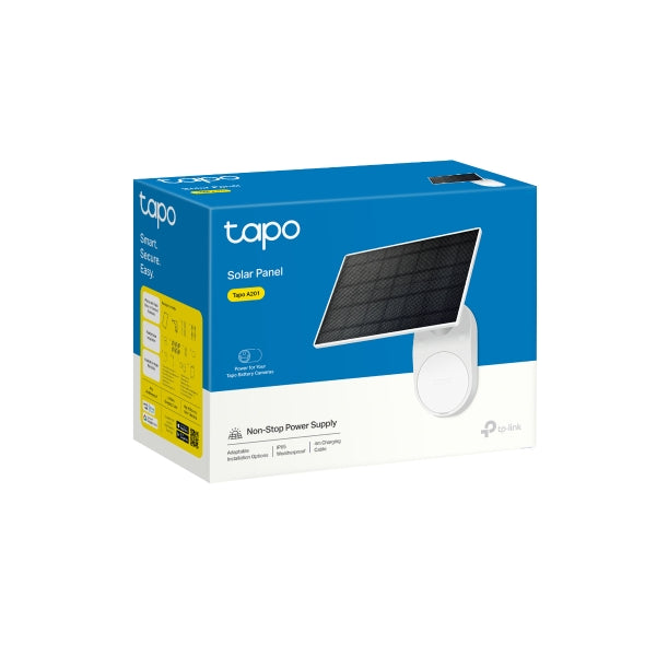 PANOU SOLAR TP-Link, pentru camerele IP Tapo cu acumulator, putere 2.5W, IP 65, "Tapo A201"