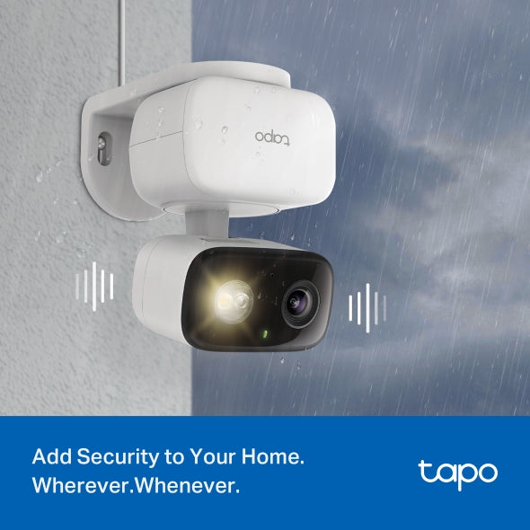 CAMERA IP TP-LINK, wireless, cube, pt. interior/exterior, dist. IR 12 m, tip lentila fixa 4 mm, 1920 × 1080 px, microfon, carcasa plastic, slot SD card, "Tapo C206"