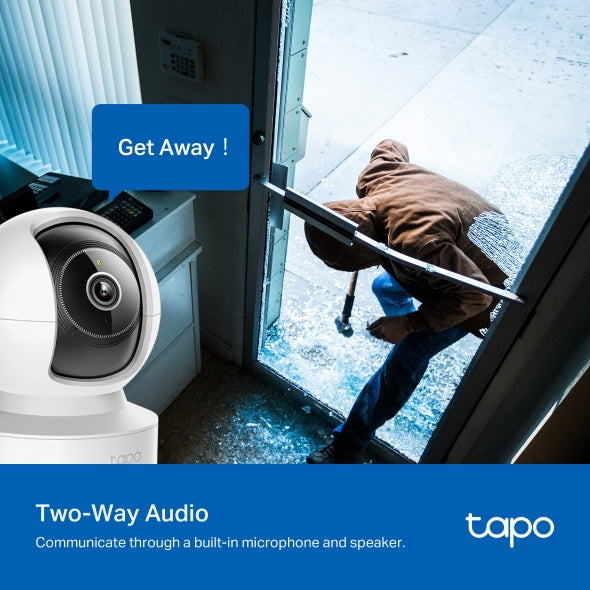 CAMERA IP TP-LINK, wireless + 1 × 100 Mbps RJ45 Port, cube, pt. interior, dist. IR 12 m, tip lentila fixa 4 mm, 3K 4MP (2880 × 1620 px), microfon, carcasa plastic, slot SD card, "Tapo C232"