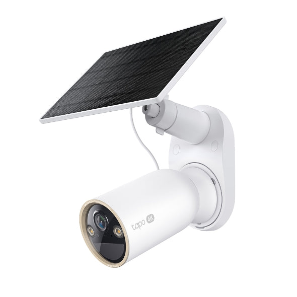 CAMERA IP TP-LINK + PANOU SOLAR, wireless, bullet, pt.exterior, dist. IR 9 m, tip lentila fixa 4 mm, 4K 8MP (3840 × 2160 px), acumulator inclus, microfon, carcasa plastic, slot SD card, "Tapo C460 KIT"