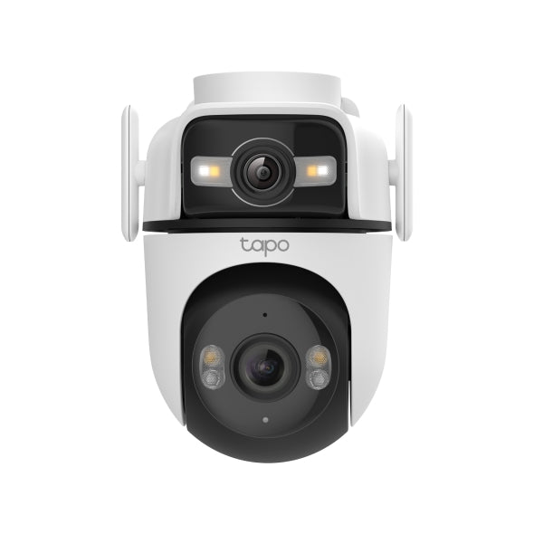 CAMERA IP TP-LINK, wireless, cube, pt. exterior, obiectiv dual si functie pan/tilt, dist. IR 9 m, tip lentila fixa 4 mm, 2 x 2K 3 Mpx, microfon, carcasa metalica, slot SD card, "Tapo C545D"