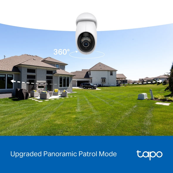 CAMERA IP TP-LINK, wireless + 1 x RJ-45, turret, pt.exterior, dist. IR 9 m, tip lentila fixa 4 mm, 4K 8MP (3840 × 2160 px), microfon, carcasa plastic, slot SD card, "Tapo C560WS"