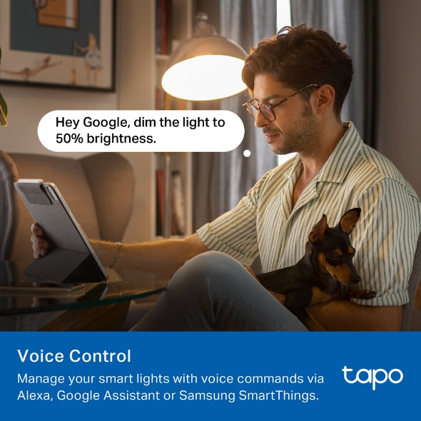 BEC LED wireless TP-LINK, 470lm, 40W, E14, intens reglabila, ctr prin smartph.cu apl.Tapo, ajustare auto a luminii in fct. de mom zilei- diferite culori "Tapo L430C"