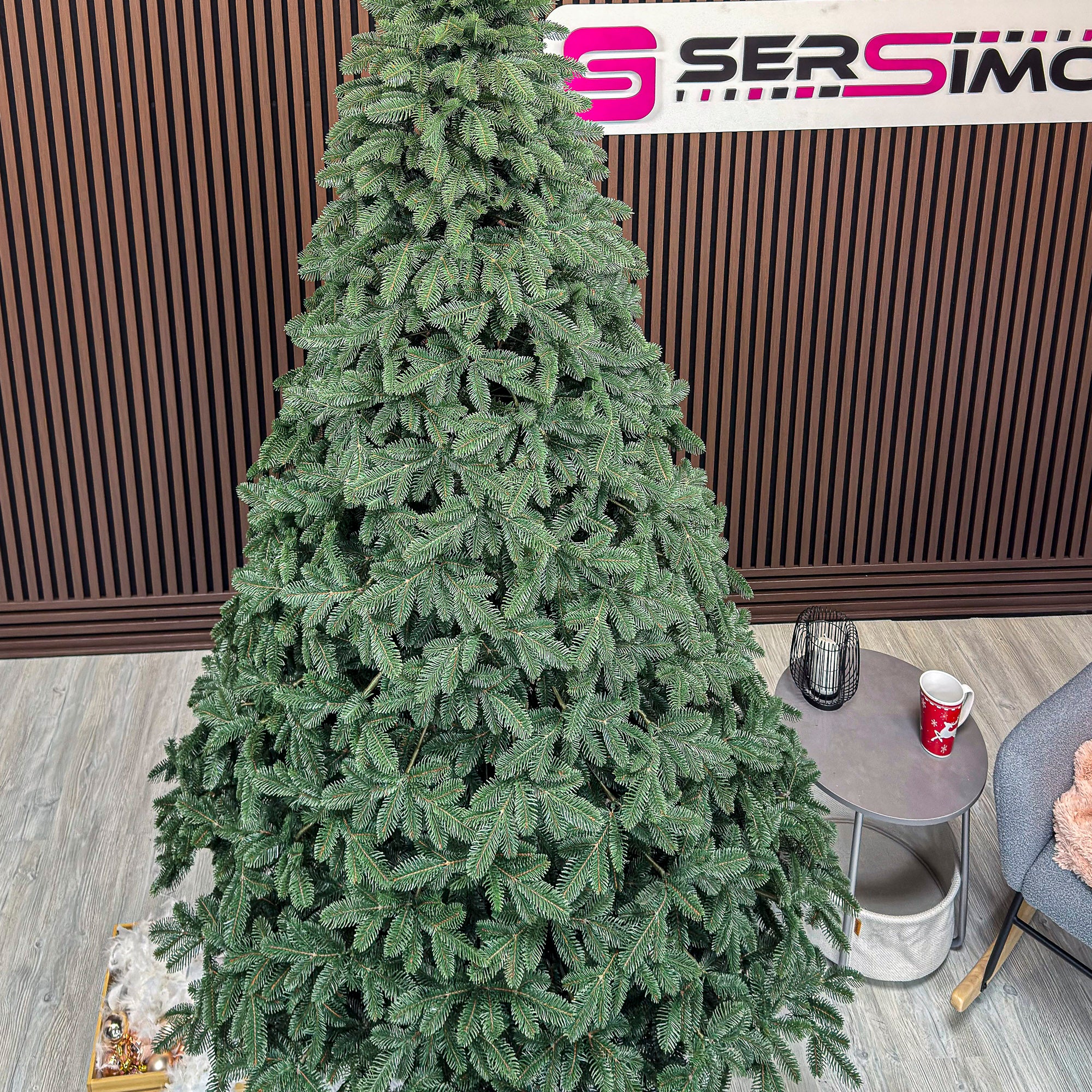 Brad artificial Christmas Deluxe by Sersimo, Canada verde, 3D, 230cm