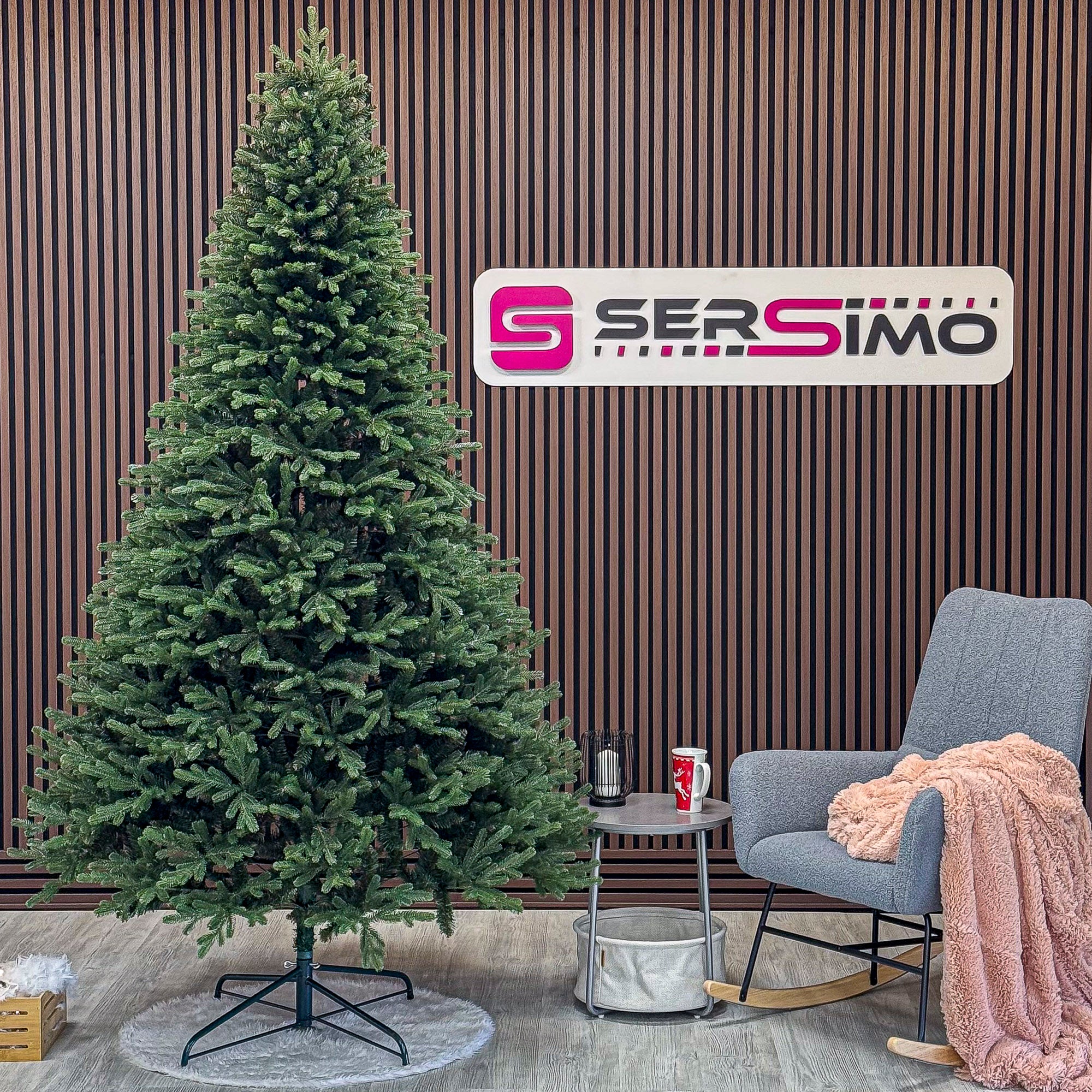 Brad artificial Christmas Deluxe by Sersimo, Carpati, 2D+3D, 250cm
