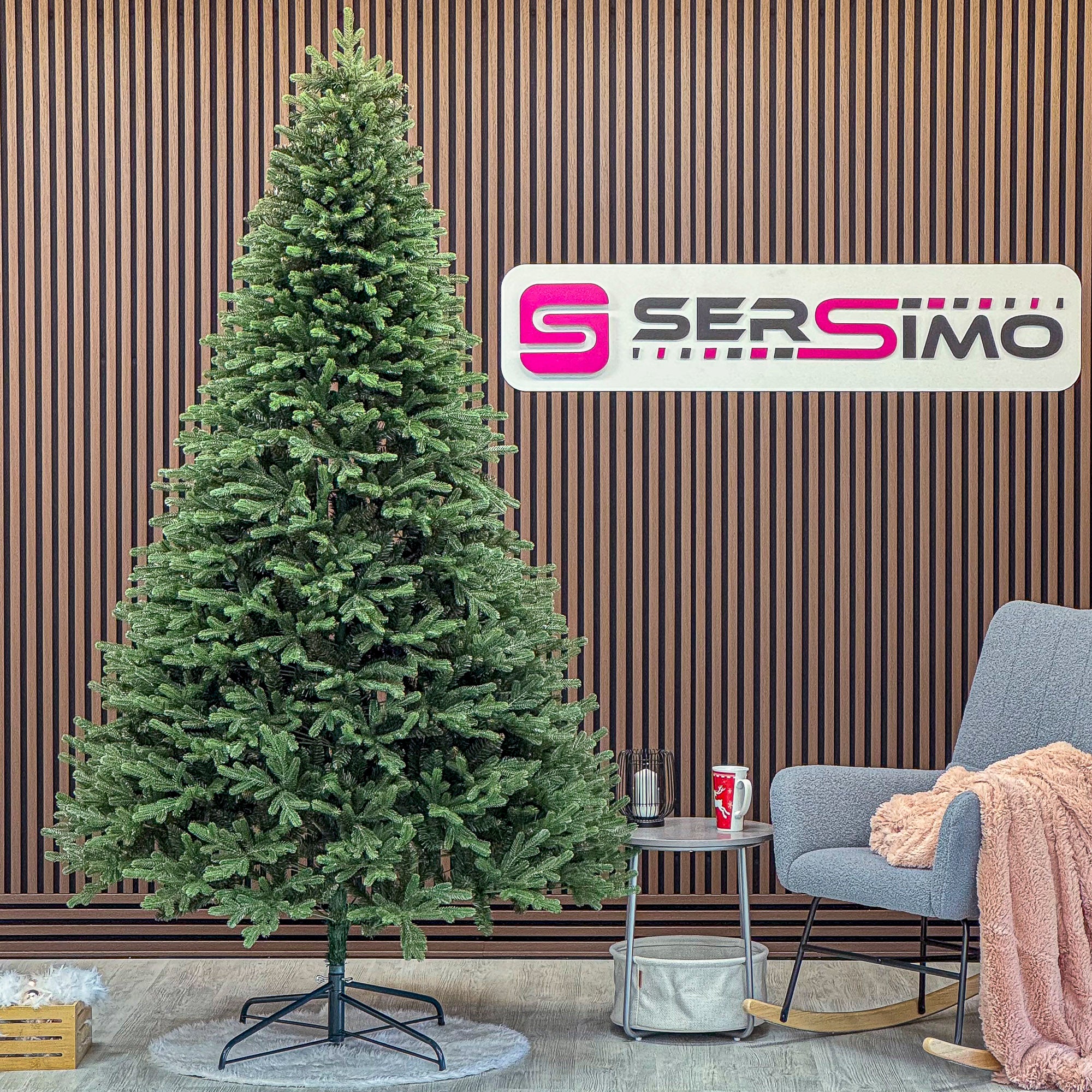 Brad artificial Christmas Deluxe by Sersimo, Carpati, 2D+3D, 250cm