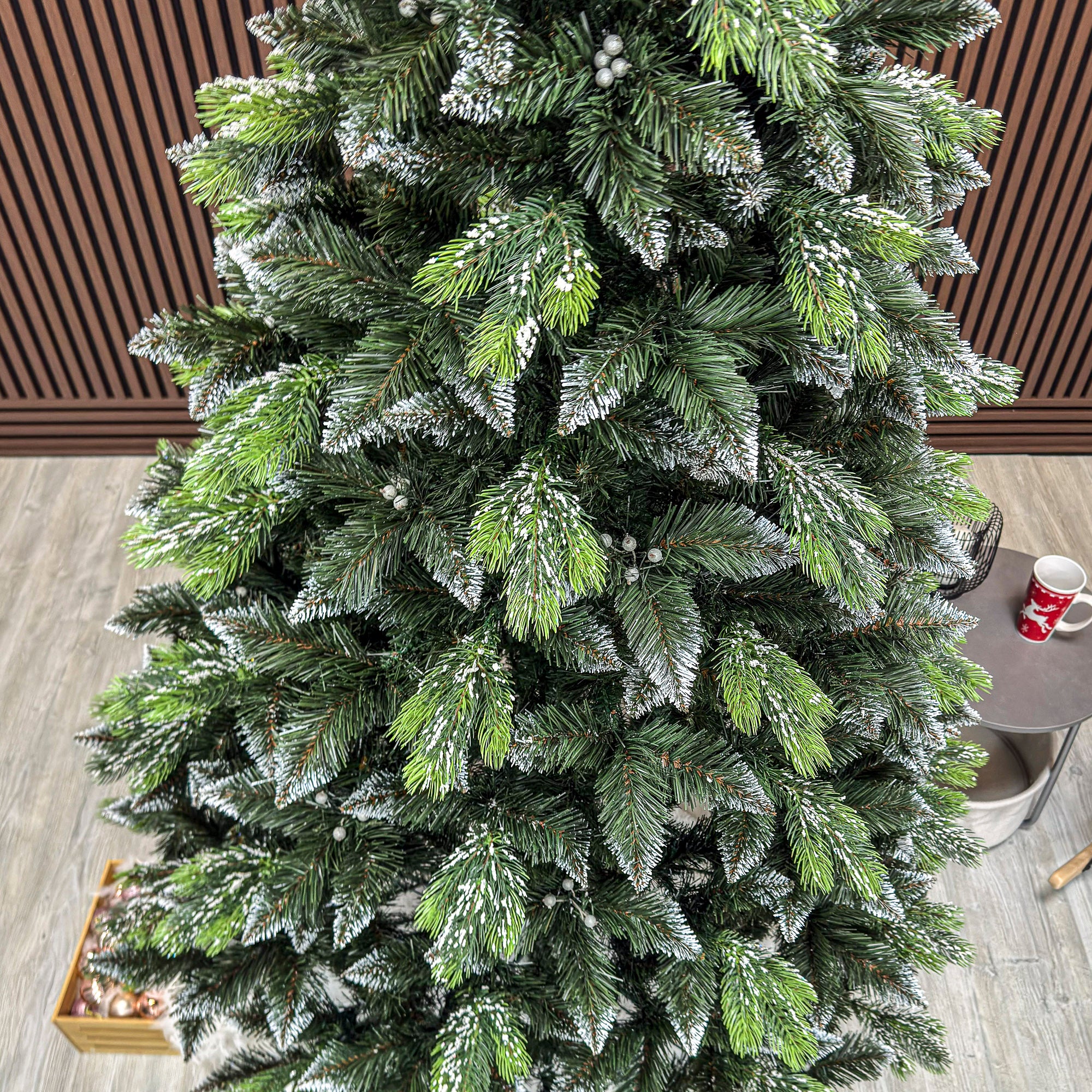 Brad artificial Christmas Deluxe by Sersimo, Diamant, 2D+3D, 250cm