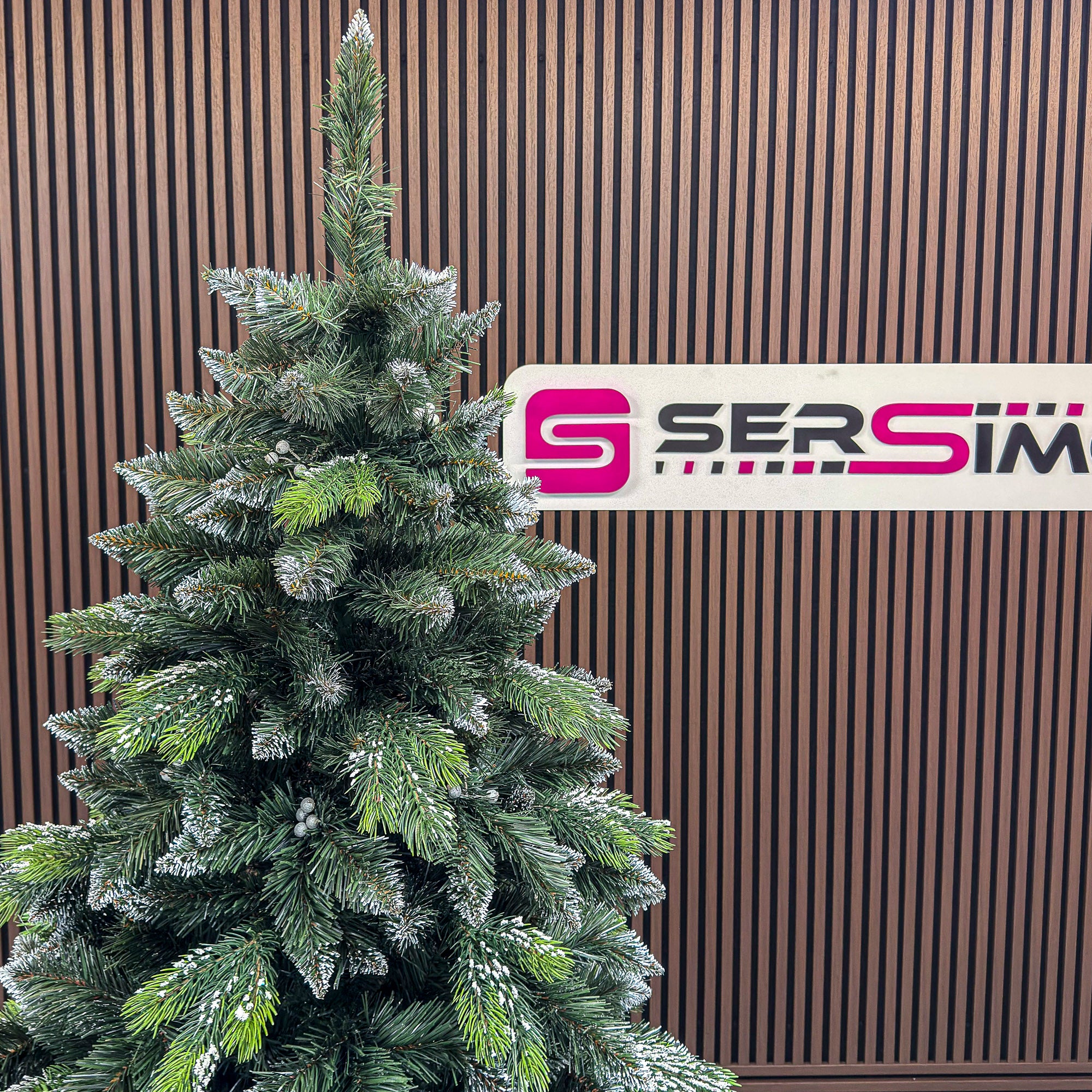 Brad artificial Christmas Deluxe by Sersimo, Diamant, 2D+3D, 250cm