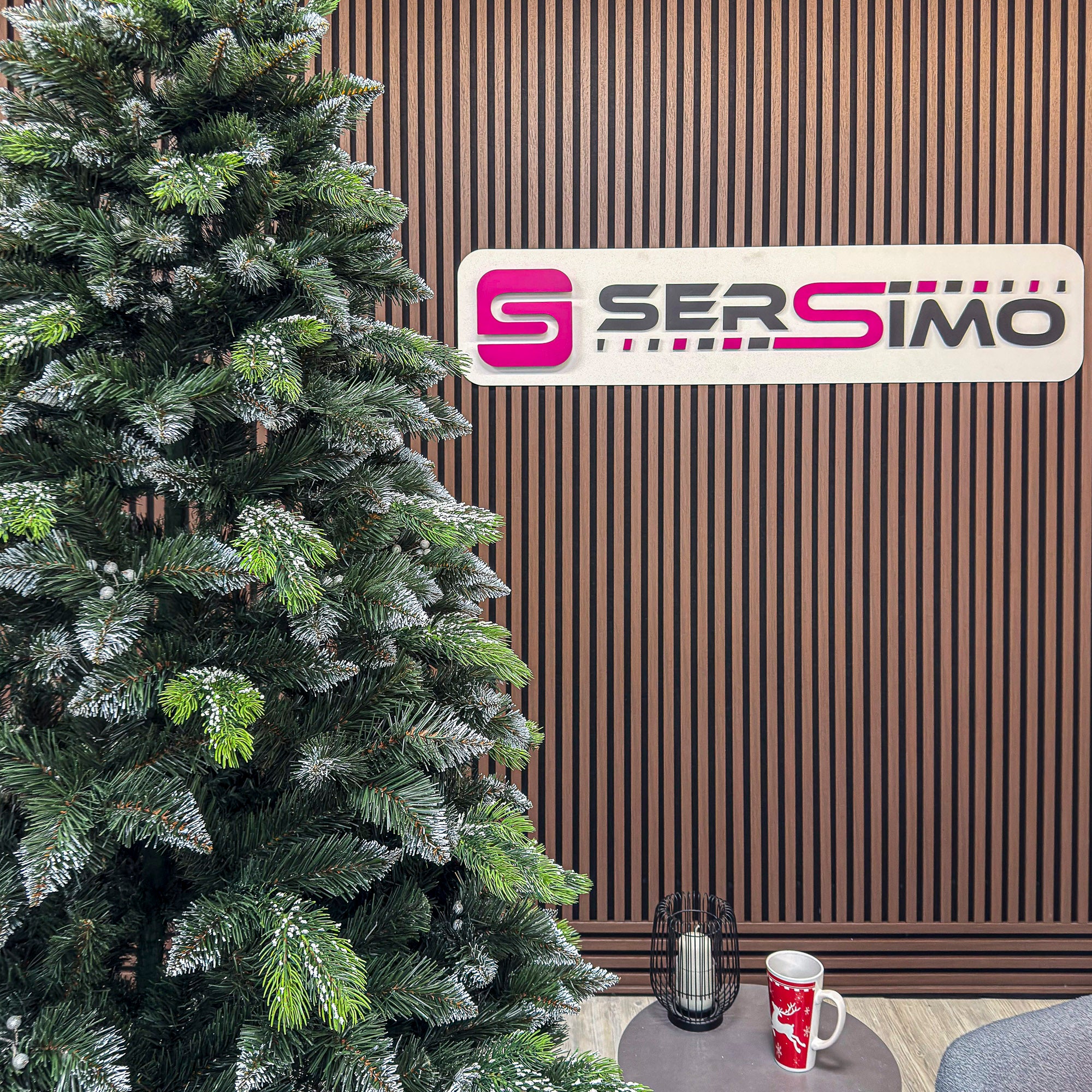 Brad artificial Christmas Deluxe by Sersimo, Diamant, 2D+3D, 250cm
