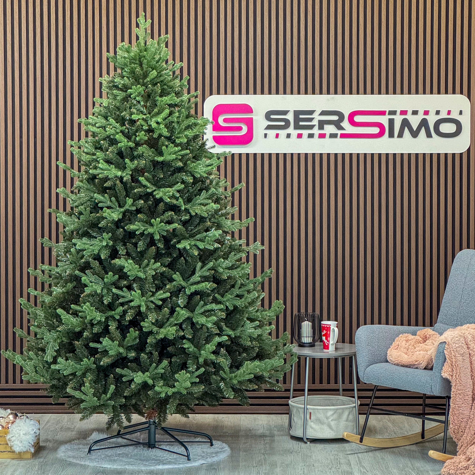 Brad artificial Christmas Deluxe by Sersimo, Royal Felara, 2D+3D, 230cm
