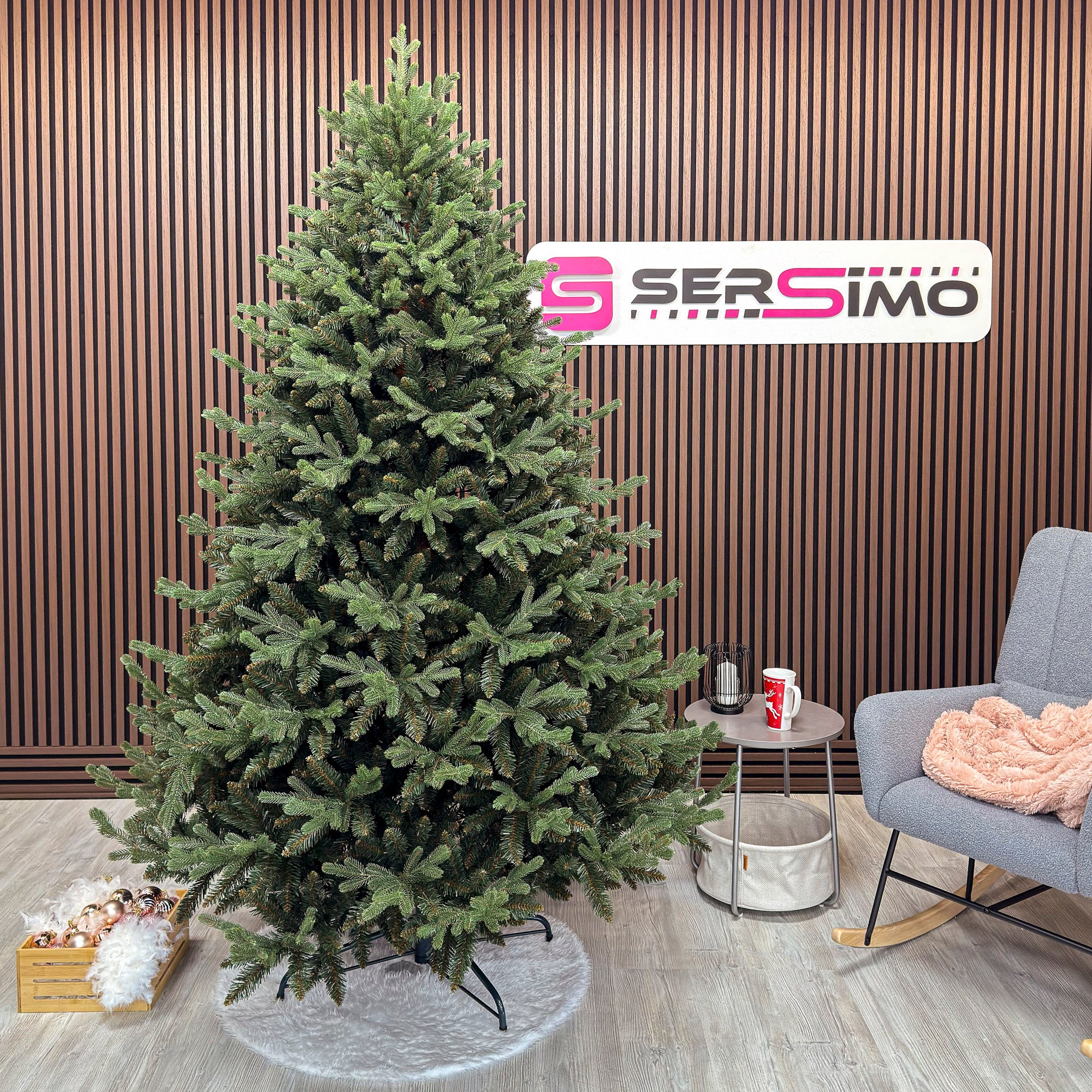 Brad artificial Christmas Deluxe by Sersimo, Royal Felara, 2D+3D, 230cm