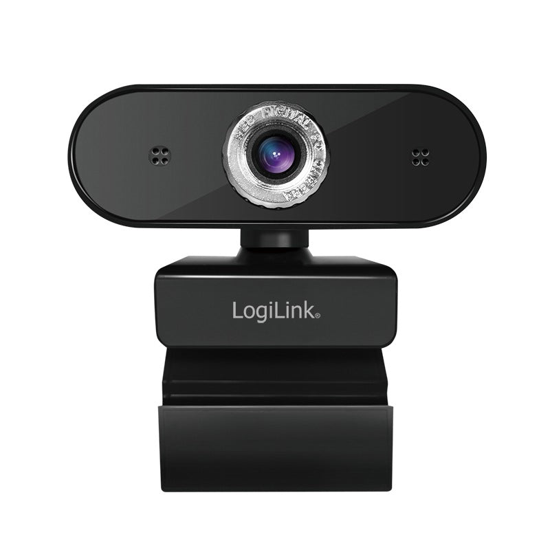 CAMERA WEB LOGILINK senzor. 1080p Full-HD cu rezolutie video 1920x1080; inclinare 30grade, rotatie 180grade, microfon, cablu 1.45m, "UA0371"
