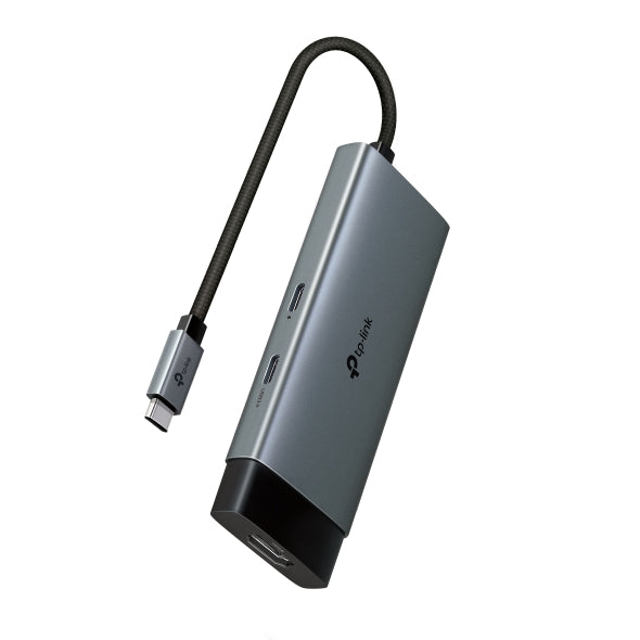 DOCKING STATION TP-Link, porturi USB: USB 3.0x2 + USB-C PDx1, USB-C x 1, 1 x HDMI, conectare prin USB Type-C, lungime cablu 10 cm, gri, "UH5020C"